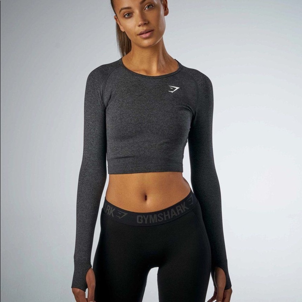 Gymshark seamless long sleeve crop top